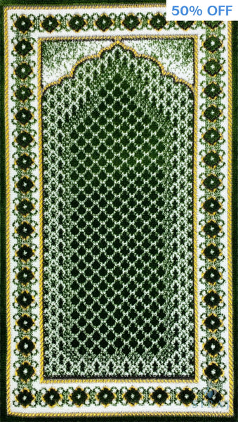 Children’s Islamic Prayer Rug - Mihrab - Green - Prayer Rugs - Siraj