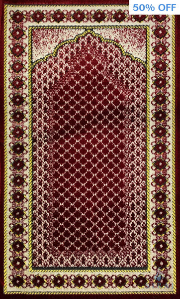 Children’s Islamic Prayer Rug - Mihrab - Red - Prayer Rugs - Siraj