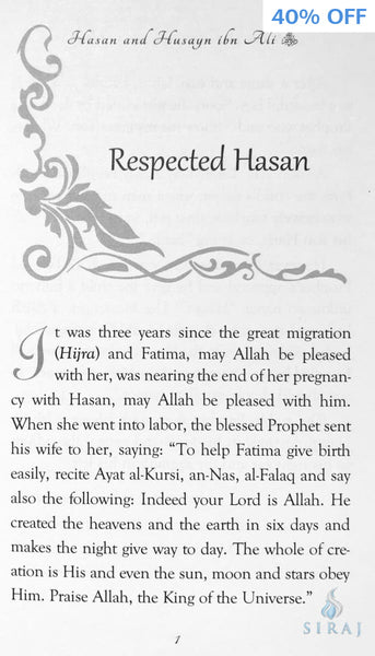 Hasan And Husayn Ibn Ali (The Age Of Bliss Series) - Childrens Books - Tughra Books