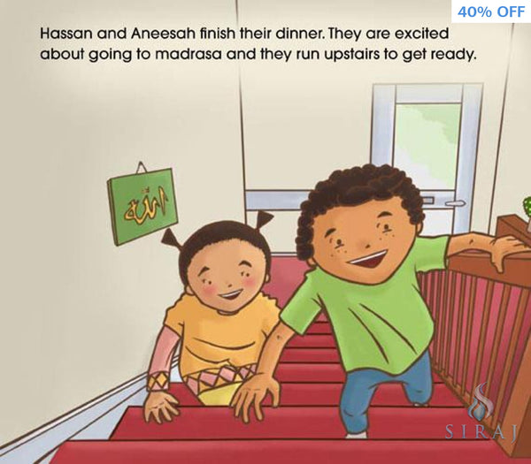 Hassan and Aneesa Go to Madrasa - Childrens Books - The Islamic Foundation