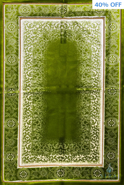 Luxury Plush Prayer Rug - Celestial - Green - Prayer Rugs - Siraj