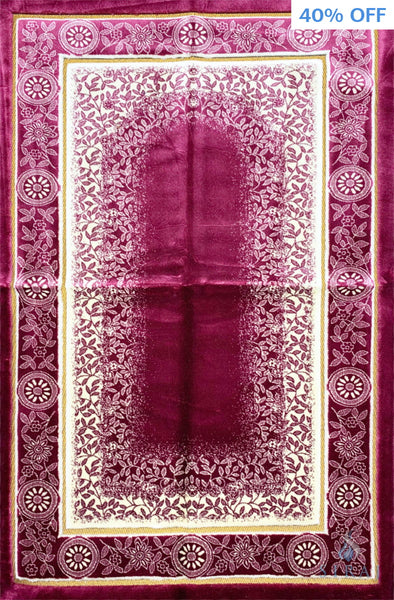 Luxury Plush Prayer Rug - Celestial - Pink - Prayer Rugs - Siraj