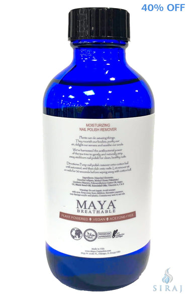 Natural Nail Polish Remover - Coconut Oil (6 FL OZ) - Nail Polish Remover - Maya Cosmetics