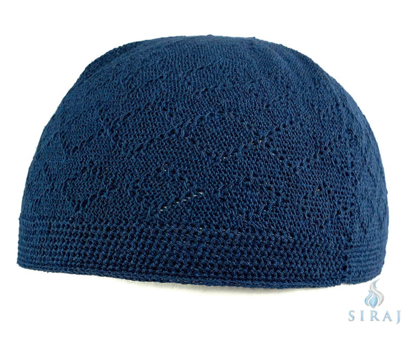 Taqiyah: Crochet Kufi - Dark Blue - Taqiyah - Siraj