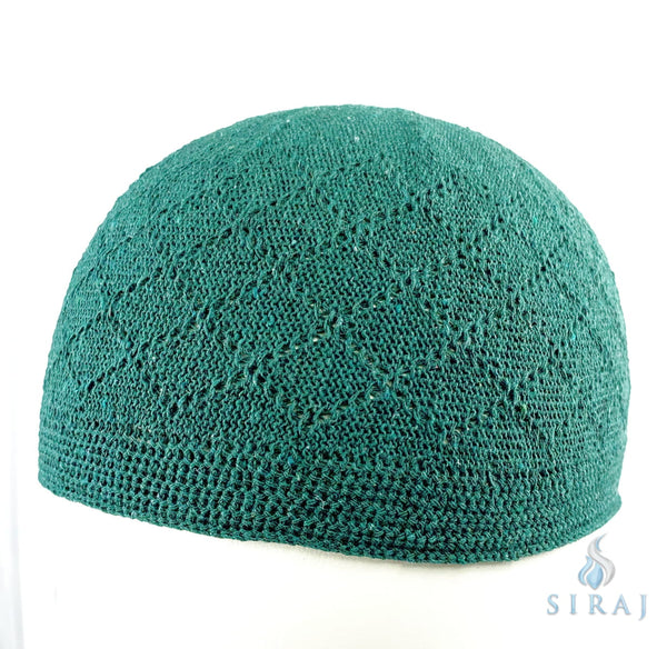 Taqiyah: Crochet Kufi - Green - Taqiyah - Siraj